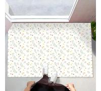 Paillasson Interieur Entree Mini Fleurs Sauvages De Campagne 40X60Cm, Tapis D'Entrée Antidérapant Lavable Plantes Simples À L'Aquarelle, Tapis De Sol Douce Absorbant Pour Chien Porte Couloir, Beige