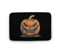Paillasson Intérieur Le Roi Citrouille Maléfique Halloween Tapis De Bain Durable Tapis De Douche Lavable en Machine Paillassons De Porte pour Salon Baignoire Chambre 40X60Cm