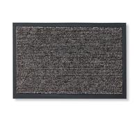 Carpido Paillasson intérieur - paillasson antidérapant pour l'entrée - Tapis de propreté Hydrofuge - Tapis de propreté Facile d'entretien 60 x 80 cm Beige