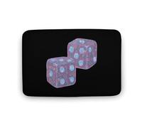 Paillasson Intérieur Physique Mathématique des Dés Tapis De Bain Lavable en Machine Tapis De Douche Durable Paillasson pour Salon Baignoire Porte 40X60Cm