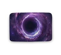 Paillasson Intérieur Trou Noir dans l'espace, Les Étoiles Et Les Galaxies Tapis De Bain Absorbant Tapis De Douche Lavable en Machine Paillasson pour Salon Baignoire Extérieur 40X60Cm