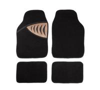 Paillasson intérieurs pour véhicules Silverstone Ensemble de 4 pièces Noir Bronze