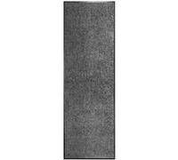 vidaXL Paillasson lavable Tapis d'entrée antidérapant Anthracite 60x180 cm Intérieur et extérieur