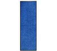 vidaXL Paillasson lavable Bleu 60x180 cm