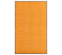vidaXL Paillasson Lavable Tapis de Couloir Paillasson d'Entrée Tapis de Porte Tapis de Bienvenue Intérieur Extérieur Antidérapant Orange 90x150 cm Orange G