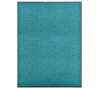 vidaXL Paillasson lavable Cyan 60 x 90 cm