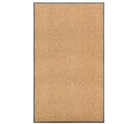 vidaXL Paillasson lavable Tapis d'entrée antidérapant crème intérieur/extérieur 90x150 cm