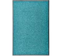 vidaXL Paillasson lavable Cyan 60 x 90 cm