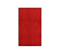 vidaXL Paillasson lavable 90x150 cm Rouge