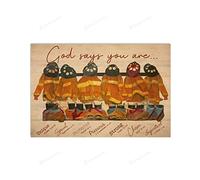 Paillasson Lavable Tapis De Bienvenue Dieu Dit Aux Pompiers Que Tu ES Unique, Spécial, Protégé, Précieux Et Fort. Facile À Nettoyer Tapi Salle De Bain pour Couloir Terrasse Entrée 40X60Cm