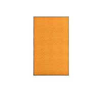 Paillasson Lavable Tapis de Couloir Paillasson d'Entrée Tapis de Porte Tapis de Bienvenue Intérieur Extérieur Antidérapant Orange 90x150 cm