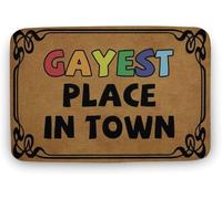 Paillasson L'Endroit Le Plus Gay De La Ville Tapis De Porte 40X60CM