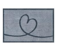Paillasson Lovita grey 72 x 50 cm Tapis d'entrée Lavable wash+dry