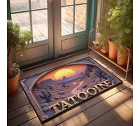 Paillasson Man Cabe Decor Sunset Over The Desert : A Journey To Tatooine Paillasson avec texte amusant Décorations d'extérieur (40 x 60 cm)