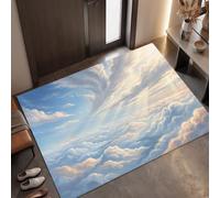 Paillasson Paysages Naturels pour une Entrée Propre toute l’Année, 60 x 90 cm | Tapis de Porte Ciel Bleu Et Mer De Nuages, Retient Poussière, Humidité et Saletés, Antidérapant et Facile à Nettoyer
