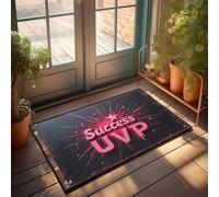 Paillasson personnalisé pour porte d'entrée Success Uvp : Allumez votre chemin vers la réalisation Paillasson extérieur Décoration d'automne (65 x 90 cm)
