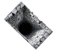 Paillasson pour entrée extérieure, antidérapant facile à nettoyer | Tapis avec effet d'illusion optique pour zone et salle de bains - pour pendaison de crémaillère, maison, chambre d'étude, maison