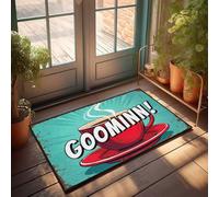 Paillasson pour entrée extérieure, drôle tasse de café : un rituel du matin, paillasson pour porte d'entrée, tapis de vacances (65 x 90 cm)