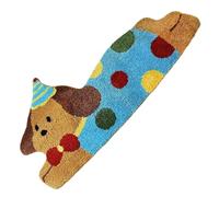 Paillasson pour porte de teckel - Paillasson de Noël avec motif de dessins animés | Décorations de Noël | Tapis de antidérapant pour porte | Idéal pour les amoureux des chiens