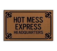Paillasson Quartier Général De Hot Mess Express Tapis De Bain Antidérapant Paillassons De Porte Absorbant Tapis De Douche pour Porte Baignoire Couloir 40X60Cm