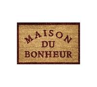 paillasson rectangle 40 x 60 cm coco imprime bonheur Multicolore G