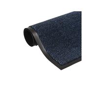 vidaXL Paillasson Rectangulaire Tapis de Sol Antidérapant Tapis de Porte Tapis d'Entrée Paillasson de Couloir Interieur Anti-poussière 90x150 cm Bleu