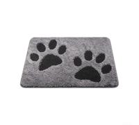 Paillasson robuste de 61 x 90,5 cm avec envers en caoutchouc antidérapant - Tapis d'entrée lavable pour la boue et la saleté, utilisation en intérieur et en extérieur (gris (61 x 90,2 cm)