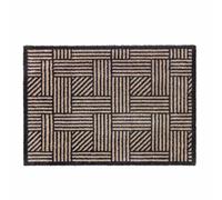 Paillasson Schöner Wohnen Manhattan grille à rayures beige-anthracite 006 | 67x100 cm