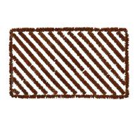 Paillasson spirale - fils de fer avec coco - L 45 x l 75 x H 3,2 cm