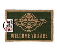 Paillasson Star Wars Yoda 40 x 60 cm Antidérapant en Fibres de Coco Disney Vert Vert E