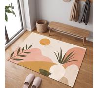 Paillasson Style Bohème pour une Entrée Propre toute l’Année, 80 x 120 cm | Tapis de Porte Bouteille Blanche Du Désert, Retient Poussière, Humidité et Saletés, Antidérapant et Facile à Nettoyer