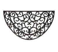 Paillasson tapis caoutchouc demi-lune - 68 x 40 cm - Esschert Design Noir G