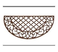 Paillasson tapis fonte demi-lune - 67 x 34 cm - esschert design