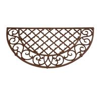 Esschert Design Paillasson demi-lune en fonte 67 x 34 cm