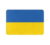 Paillasson ultra fin avec motif drapeau de l'Ukraine, parfait pour porte d'entrée, porte arrière, patio et entrée
