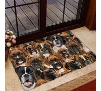 Paillasson Une Bande De Boxers Rigolos, Une Bande De Chiens Tapis De Porte Antidérapant Paillassons Facile À Nettoyer pour Cour Balcon 40X60 Cm