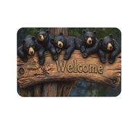 Paillasson Une Meute d'ours Noirs Tapis De Porte 40X60CM