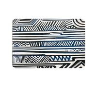 Paillasson unique personnalisé avec motif de lumières néon blanches et dorées - Paillasson d'entrée pour une utilisation en intérieur et en extérieur - Tapis de bienvenue personnalisé avec matériau en