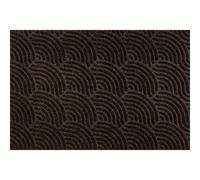 Paillasson Waves dark brown 90 x 60 cm tapis de sol lavable wash+dry DUNE