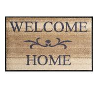 Paillasson Welcome Home beige Tapis d'entrée Lavable wash+dry Design