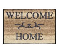 Paillasson Welcome Home beige Tapis d'entrée Lavable wash+dry Design