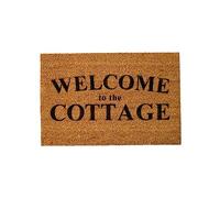 Paillasson Welcome to The Cottage - Paillasson de bienvenue pour intérieur et extérieur - Décoration de la maison - Cadeau de pendaison de crémaillère - 40,6 x 61 cm