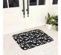 Paillassons antidérapants 3D Floraux en Rose Rose épine, Tapis antidérapant Tapis Moquette pour entrée Cuisine, Salle de Bain, Salon, Tapis de repos-60x90cm