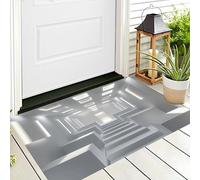 Paillassons Intérieur,Souples Lavables en Machine,Paillasson Absorbant Antidérapant À Profil Bas pour Entrée,Porte Arrière Avant,Espace Tridimensionnel Géométrie Solide 70X100Cm Blanc