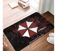 Paillassons pour entrée Tapis antidérapant pour salle de bain Umbrella Corporation Notre entreprise est la vie elle-même Tapis en flanelle Paillasson de bienvenue Tapis de décoration pour la maison