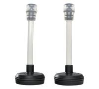 Nathan Lot de 2 pailles extensibles avec bouchon