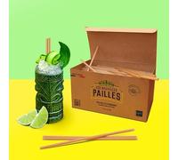 Paille Biodégragdable en Canne à Sucre | Ne ramollit pas | Made In France | Certifiée CHR