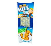 Paille Cool Milk avec granulés et goût Cookies 5pcs 30g