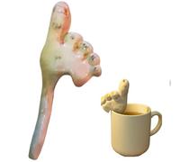 Paille d'orteil, paille en céramique en forme d'orteil drôle, la façon la plus étrange de siroter votre boisson, cadeau de bâillon d'humour noir pour les amateurs de farces, pour les fêtes (1pc)