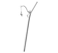 Paille en acier inoxydable | Accessoire de fête avec design de pêche comme point fort | Pailles en acier inoxydable | Pour activités de plein air, voyages, camping, randonnée, café et thé en